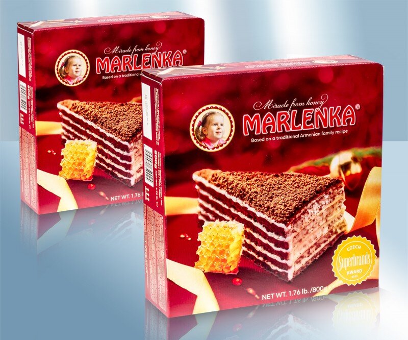 Торт медово-шоколадный "Марленка", 800 г