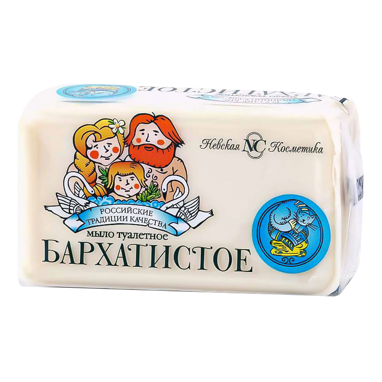 Jabón de terciopelo natural "Nevskaya Cosmetics", 140 g