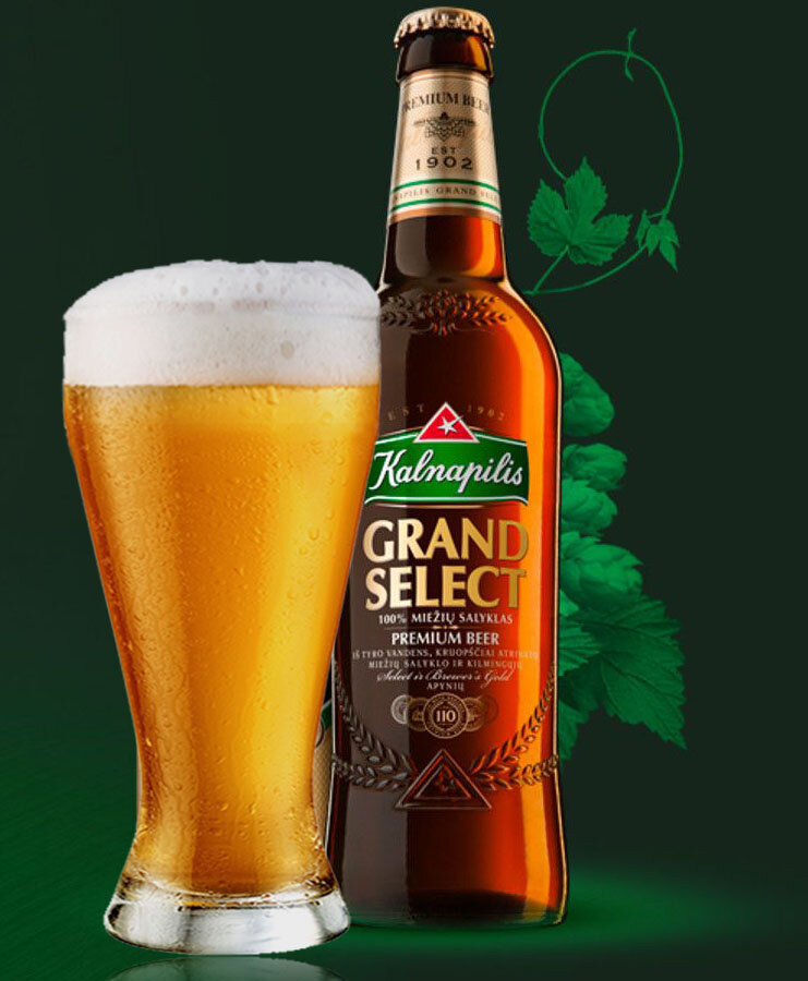 Cerveja lituana "Kalnapilis" Grand, 0,5 l