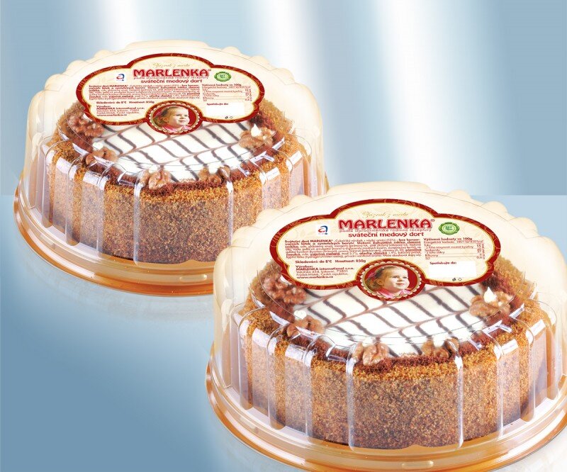 Dulce ruso. Tarta de miel "Marlenka" Celebration Cake, 850 g