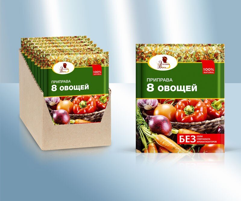 Especias ruso "8 verduras", 30 g
