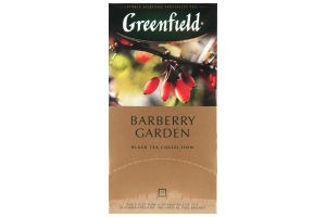 El te negro "Barberry Garden" en paketikah en el embalaje individual, 25х1,5гр 0,038 kg