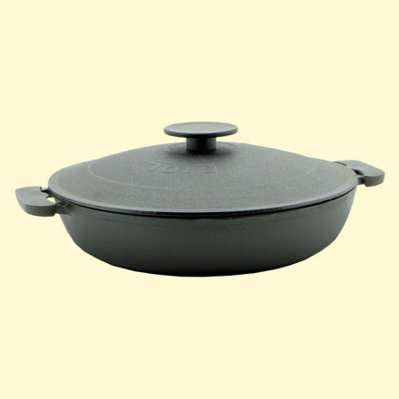 Жаровня чугунная Ø 40 cm с крышкой, высота - 96 мм