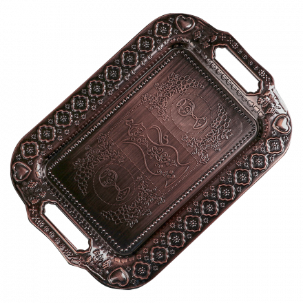 Поднос прямоугольный - Дарк, нержавеющая стать, 47*31 cм
