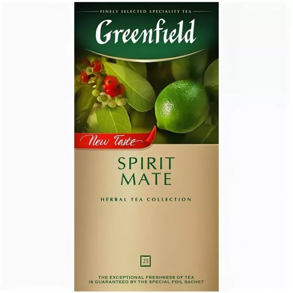 té greenfield espíritu mate 25 paquete de hierbas