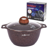 La cacerola con la tapa de cristal "Granit Ultra Induction" 3 l