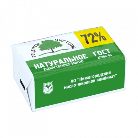 Хозяйственное мыло 72 %, натуральное, ГОСТ 200 г