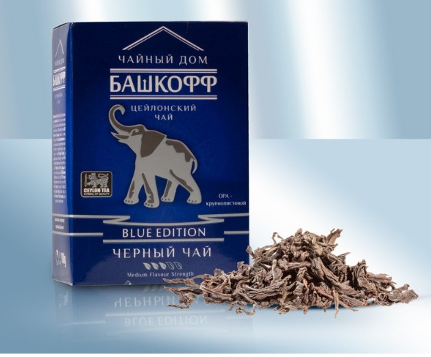 Чёрный чай "Blue Edition" высшего сорта (крепкий, тонизирующий), крупнолистовой вес., 100г