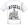 025-2 Camiseta bonita de hombre Moscu (color: blanco; talla: M, XL )