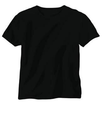 026-5 Camiseta de hombre con dibujo Esto es Moscu (color: negro;  XL )