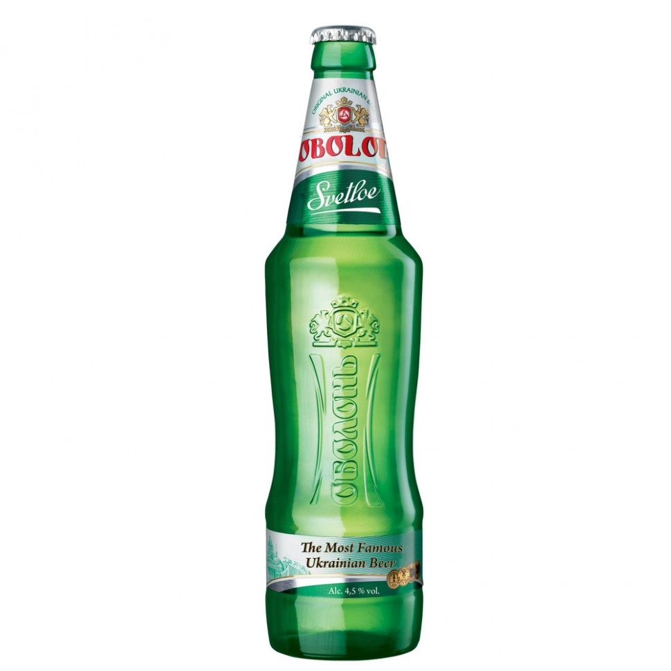 Cerveza ucraniana "Obolon Light", 0.5 l