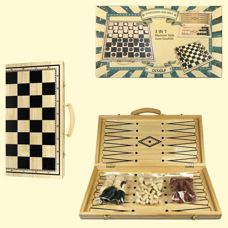 El juego 3 en 1 (el ajedrez, el peon, los nardos), el arbol, la tabla 40 h 40 cm