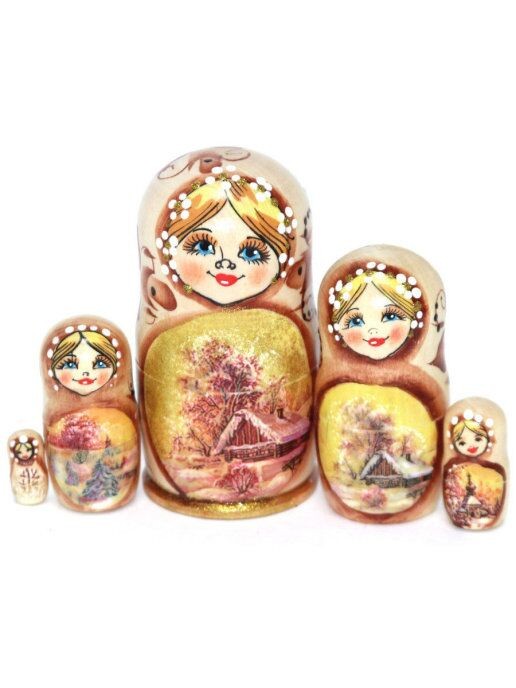 Matryoshka "Paisaje" 5 muñecas