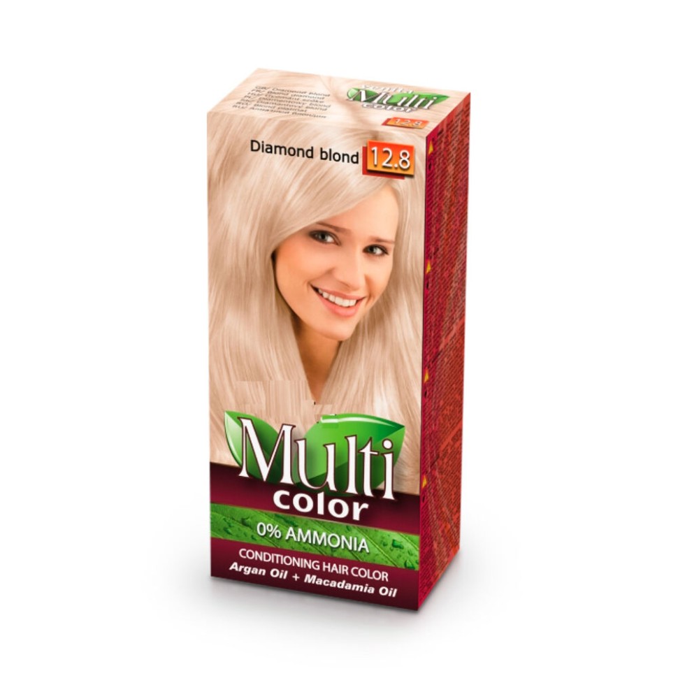 Tintura de cabelo - MultiColor, tom 12.8, louro brilhante, 100 ml