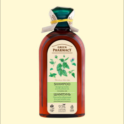 Shampoo ''Farmacia Verde'' com óleo de urtiga dióica e bardana para cabelos normais, 350 ml.