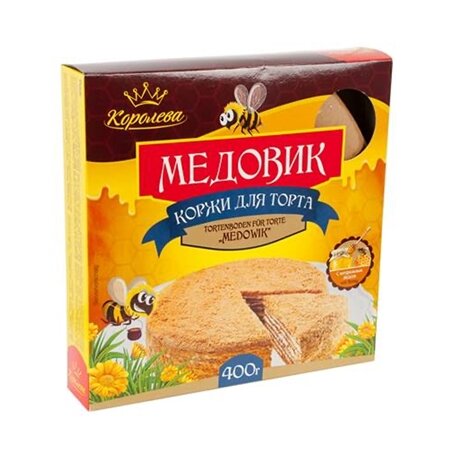 Dulce ruso. Hojas para tarta "Medovik", 400 g