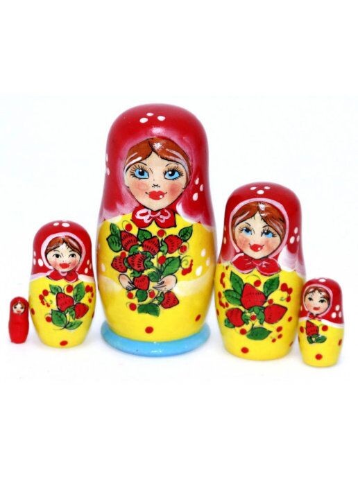 Matryoshka "Fresa" 5 muñecas