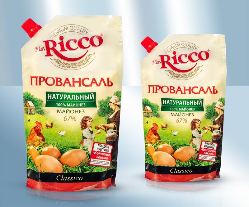 Mayonesa rusa provansal "Ricco", 400 g