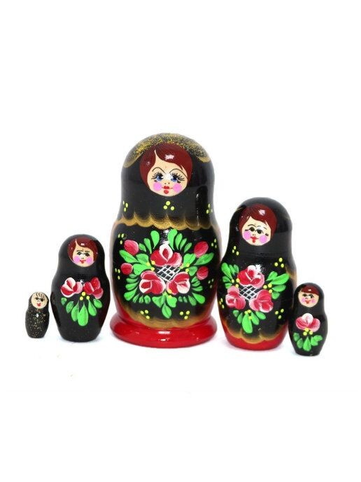 Matryoshka "Lenina Flowers" 5 muñecas