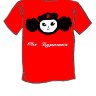 Camiseta infantil divertida Cheburashka (tamanhos: para idades de 4 a 5, 5 a 6 anos, 6 a 7, 7 a 8 anos; cor vermelha)